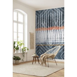 Fotobehang Native - Blauw - 2,50m X 200cm