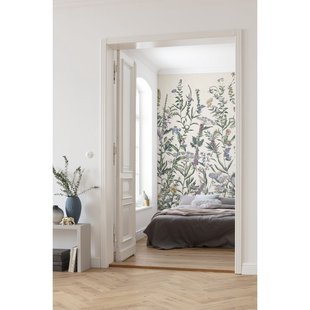 Fotobehang Flowering Herbs - Meerkleurig - 2,50m X 200cm
