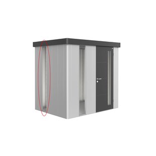 Biohort Getint Lichtpaneel Berging Neo Zilver Metallic 207x32x3,3cm