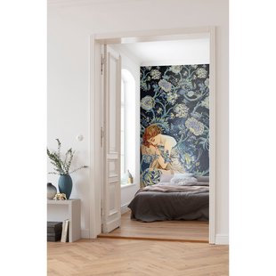 Fotobehang Femme D'or - Blauw - 2,80m X 200cm