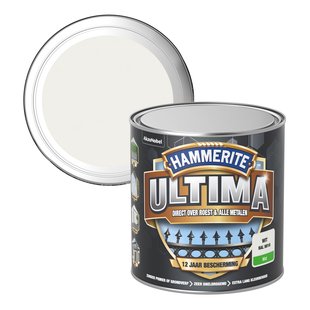 Hammerite Metaallak Ultima Mat Wit Ral 9016 250ml