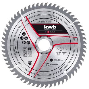 Einhell Cirkelzaagblad Kwb60t 216mm
