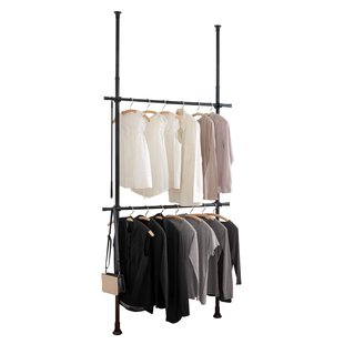 Wenko Kledingrek Herkules Basic Telescopisch Zwart