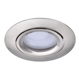 Lutec Connect Slimme Inbouwspot Scop Geborsteld Nikkel ⌀8,4cm Gu10 4,7w