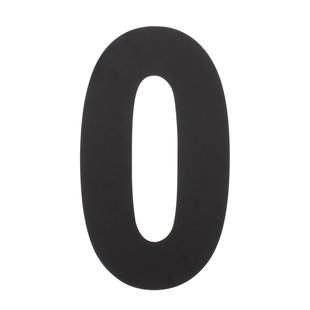 Intersteel Huisnummer 0 Xxl Hoogte 50cm Rvs Mat Zwart