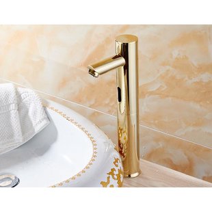 Malvizza Sensorkraan Koud/warm Water Hoge Uitloop Goud