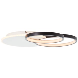 Brilliant Plafondlamp Davinson Zwart/wit Led 32w