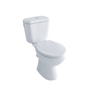 Baseline Duoblok Toilet Met Randloze Toiletpot - Pk - Wit