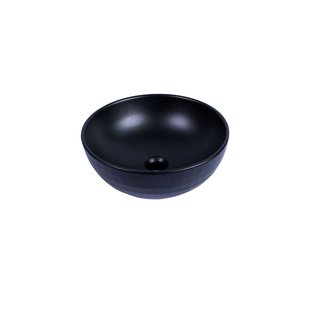 Aquavive Opzet Waskom Ofanto Ø40cm | Keramiek Mat Zwart | Rond
