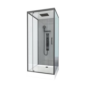 Aurlane Douchecabine Trendy - Vierkant - 90x90x215cm - Grijs
