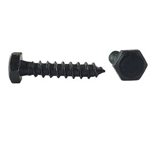 Sencys Houtdraadbout Staal Zwart Zeskantkop - 6x30mm - 10 Stuks