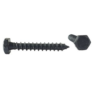 Sencys Houtdraadbout Zwart Staal Zeskantkop - 6x40mm - 10 Stuks