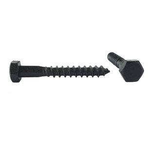 Sencys Houtdraadbout Zwart Zeskantkop - 8x60mm - 4 Stuks