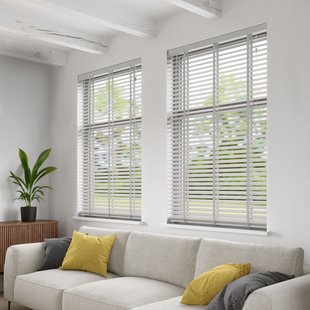 Decosol 944 Jaloezie Horizontaal Hout Wit 100x220cm