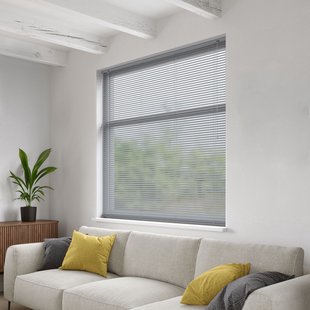 Decosol Jaloezie Horizontaal Aluminium Zilver 25mm 180x250cm