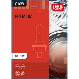Carpoint Autolamp Premium C10w 12v - 2 Stuks