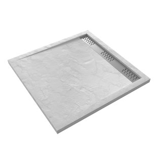 Aurlane - Douchebak - Pedra 90 X 90 Cm - Acryl - Wit