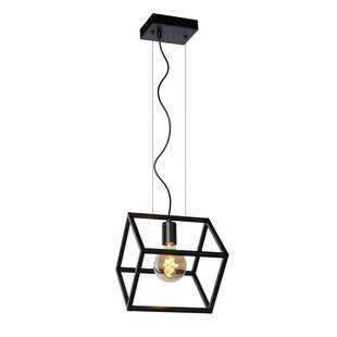 Lucide Hanglamp Fabian Zwart E27