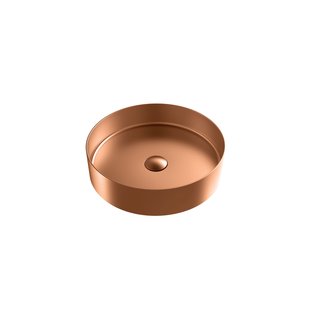 Aquazuro Opzet Waskom Curone Ø37,5x9cm | Rvs Koper | Rond