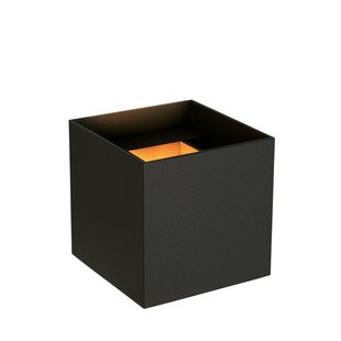 Lucide Wandlamp Led Axi Zwart 6w