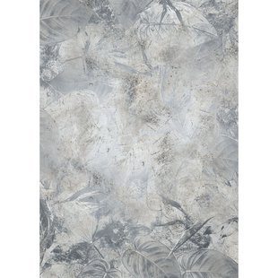 Fotobehang Flower Fossil - Blauw - 2,80m X 200cm