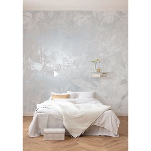 Fotobehang Flora - Grijs - 2,80m X 400cm