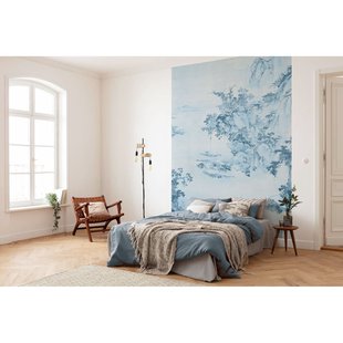 Fotobehang Blue China - Blauw - 2,80m X 200cm