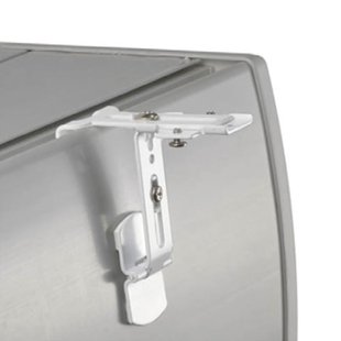 Madeco Set Van Aanpasbare Steunen Cassette Rolgordijn Met Groef 2st