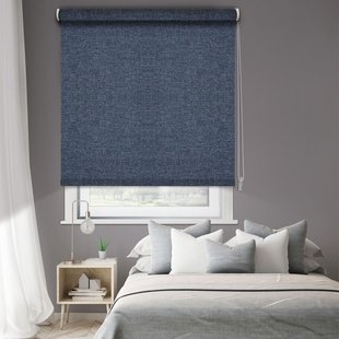 Madeco 1691 Verduisterende Rolgordijn Dubbelzijdig Marineblauw 150x190cm