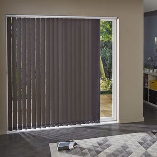 Madeco 3394 Verticale Lamellen 5 Stuks Lichtdoorlatend Donkergrijs 8,9 X 280 Cm