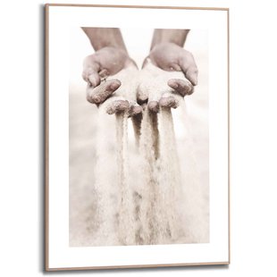 Schilderij Zand Door Je Vingers Zand 50x70cm