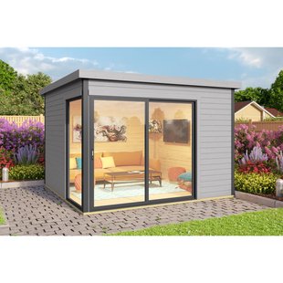 Weka Tuinhuis 412 Gr1 Antraciet 300x300cm