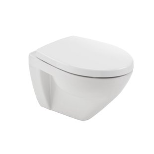 Aquavive Hangtoilet Lanico Wit | Soft-close Toiletzitting | Randloos Toiletpot