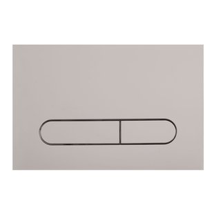 Aquazuro Bedieningspaneel Allaro Dubbele Spoeling Voor Brembo Inbouwreservoirs| Mat Chroom