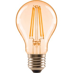 Sencys Ledfilamentlamp Peertje Scl A60g - Amber - D6cm - Dimbaar - Warm Wit - E27 - 6,5w