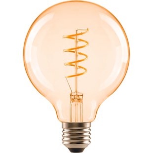 Sencys Ledfilamentlamp Globe - Amber - D12cm - Warm Wit - E27 - 4w