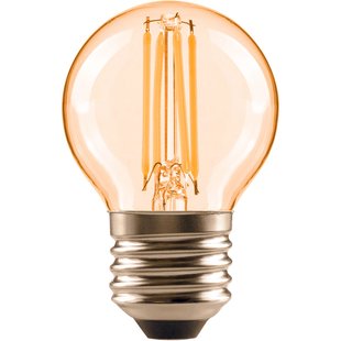 Sencys Ledfilamentlamp Peertje - Amber - D4,5cm - Warm Wit - E27 - 4w