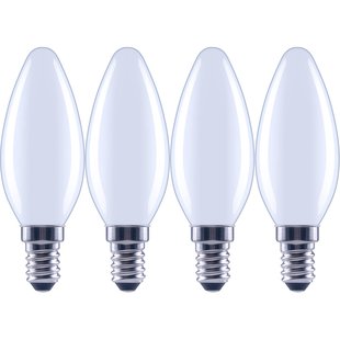 Sencys Ledlamp Kaars - Koel Wit - E14 - 3,4w - 4 Stuks