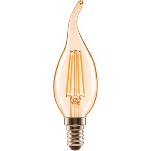 Sencys Ledfilamentlamp Kaars C35g Retro - Amber - D3,5cm - Dimbaar - Warm Wit - E14 - 4w