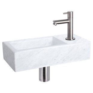 Differnz Fonteinset Mix&match Marmer Recht Mat Chroom