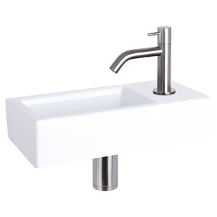 Differnz Fonteinset Mix&match Ravo Keramiek Gebogen Mat Chroom