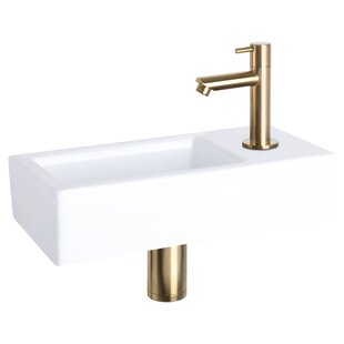 Differnz Fonteinset Mix&match Ravo Keramiek Recht Mat Goud