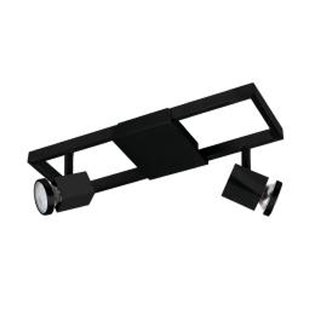 Eglo Opbouwspot Zeraco - Zwart - 2xgu10 - 4,5w