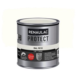 Renaulac Lak Protect Ral9010 Hoogglans 250ml