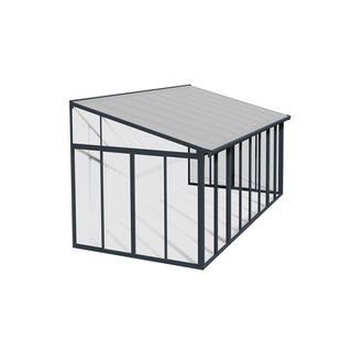 Palram - Canopia Serre, Veranda En Solarium Sanremo - Helder - Donkergrijs - 556x294cm