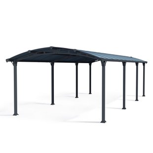 Palram |canopia - Carport Arcadia - Enkel - Donkergrijs/brons - 863x360cm