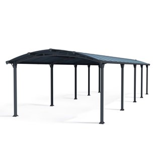 Palram |canopia - Carport Arcadia - Enkel - Donkergrijs/brons - 1077x360cm