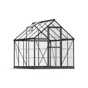 Canopia Tuinkas Harmony 6x8 - Polycarbonaat - Grijs - 185x247x208cm