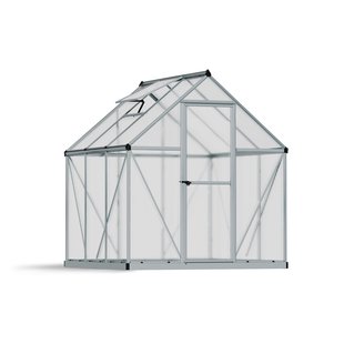 Canopia Tuinkas Mythos 6x6 - Polycarbonaat - Zilver - 185x186x208cm