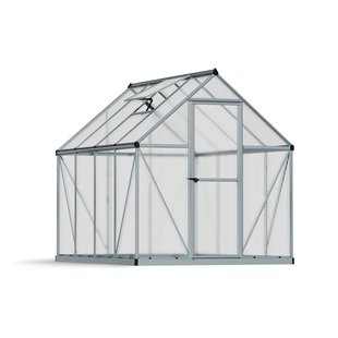 Canopia Tuinkas Mythos 6x8 - Polycarbonaat - Zilver - 185x247x208cm